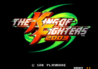 The King of Fighters 2003 (NGM-2710) Title Screen
